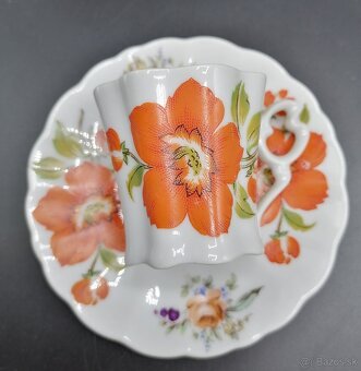 Šálky s podšálkami, porcelán - 2