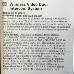 Wireless Videovrátnik - ŠPIČKOVÝ STAV-CENA - 2