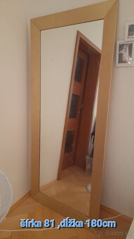 Zrkadlo 180×80 drevený rám - 2