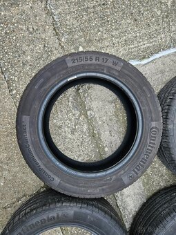 4x letné pneu Continental 215/55 R17 - 2