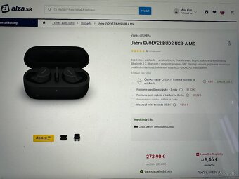 Bezdrôtové slúchadlá Jabra Evolve2 Buds - NOVÉ - 2