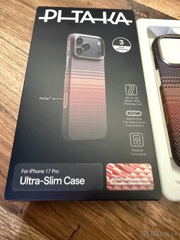 Predam nepozivany kryt PITAKA SLIM na Iphone 17 PRO, - 2