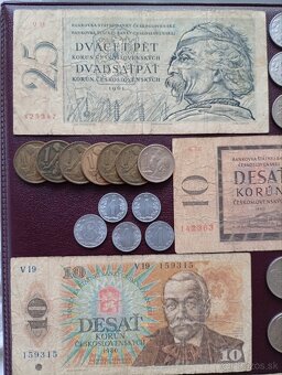 Bankovky a mince Československo - 2