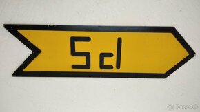 Železná tabuľa - smerovka PS/Sd - iron signposts - značky - 2