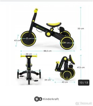 Kinderkraft 4TRIKE Odrazadlo/Trojkolka/Balancny bicykel - 2