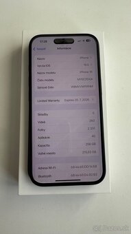 iPhone 16 Black 256 GB , záruka 2 roky - 2