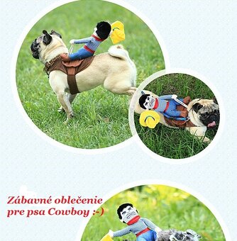 kostým/oblečenie pre psa Cowboy - 2
