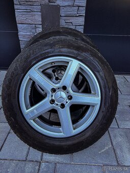 Alu disky Mercedes 5x112 + zimné pneu 235/65 R17 - 2