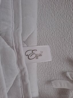 Biely mantinel do detskej postielky 120x60 Effiki - 2