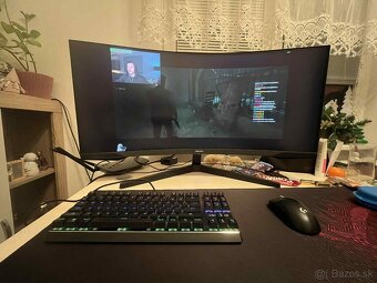Monitor 34" Samsung Odyssey G5+ Stojan Alza Ergo S100B - 2