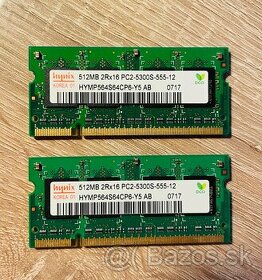 2 x 512MB RAM-ky Memory 2Rx16 - hynix - 2