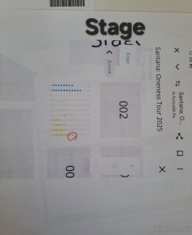 2x originálne vstupenky Carlos Santana v MVM Dome Budapešť - 2