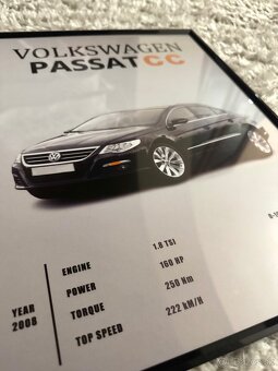 Volkswagen Passat CC OBRAZ A3 s rámom - 2