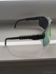 Športové slnečné okuliare Pit Viper (čierne-oranžové sklo) - 2