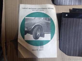 Škoda 1000 MB,100-nepoužité predné zásterky,originál - 2