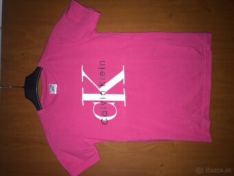 NOVÉ CALVIN KLEIN fuksia damske tricko S - 2