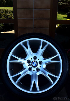 alu R19 5x120, zimné pneu 235/50, orig. BMW X3, ako NOVÉ - 2