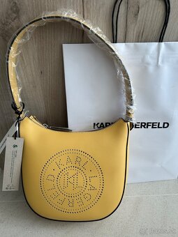 Karl Lagerfeld circle kabelka horčicová kožená - 2