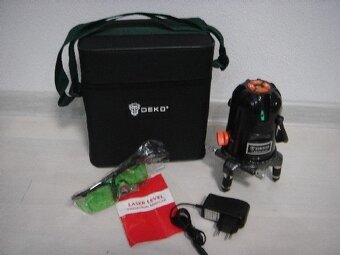 Profi 3D krížový samonivelačný zelený laser DEKO, celokovový - 2