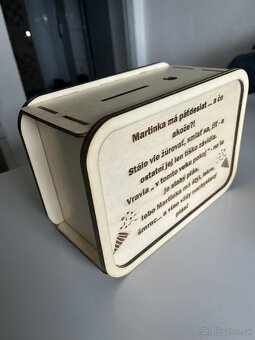 Drevená pokladnička - 2