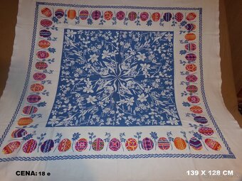 Retro VEĽKONOČNÝ OBRUS - nepoškodený - 2