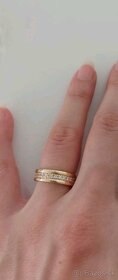 Zlate prstene obručky - 2