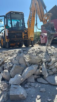 zemné a výkopové prace na traktor bagry JCB 4x. - 2