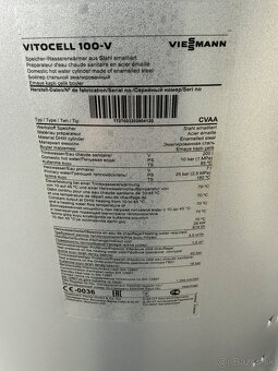 Viessmann Vitocell 100-V typ CVAA zásobníkový ohrievač vody - 2