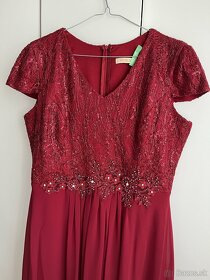 Dámske dlhé spoločenské šaty XL, 93cm obvod v páse - 2