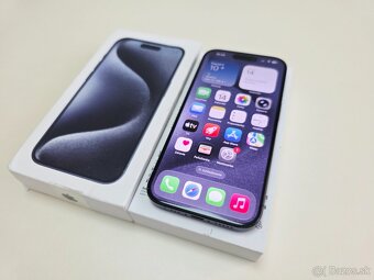 APPLE IPHONE 15 PRO 256GB BLUE TITANIUM,BATERKA 100% - 2