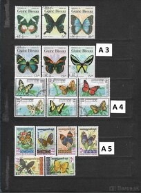 Filatelia - Poštové známky na predaj 8 - Ryby, Motýle a Hmyz - 2