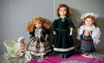 Porcelánové bábiky, handrové - 2