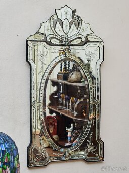 Veľké benátske zrkadlo 136 x 69 cm - 2