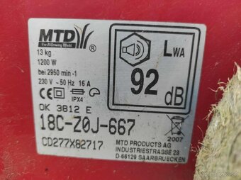 Predaj elektrickej kosačky MTD 18C - 2