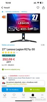 Predám monitor 27" Lenovo Legion R27q-30 - 2