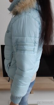 Svetlomodrá bunda - veľkosť S/M - 2