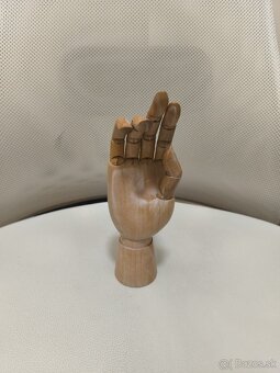 Kvalitná drevená artikulovaná ruka 25 cm pre umelcov
 - 2