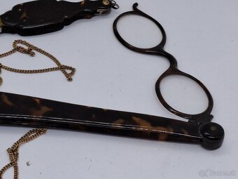 Predám starožitné okuliare lorňon kaučuk striebro kus 45€ - 2