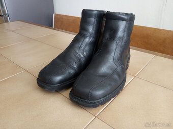 Panske zimne kozene cizmy RIEKER. - 2