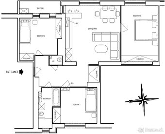 Predaj 4izbový byt Račianska - 2