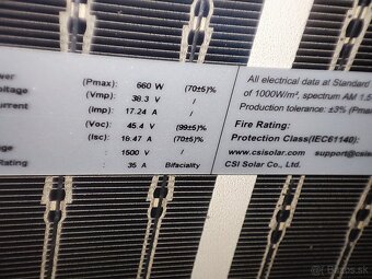 FV panely Canadian Solar BiHiKu7 660W - 2