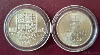 100Sk,Kčs mince. - 2