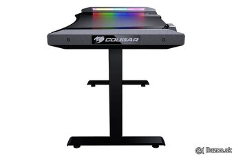Predám herný pc stôl COUGAR MARS 120, RGB podsvietenie - 2