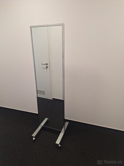 Obojstranné zrkadlo (výška 180 cm) na kolieskach – položka 2 - 2