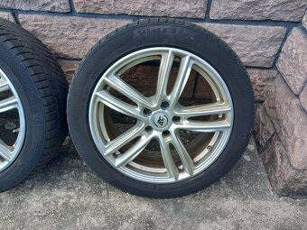 Predám 18" Al disky Brock RC27 s TPMS,Continetal 245/45 R18 - 2