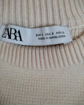 Zara pruhovaný sveter S - 2