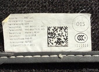 Textilné autokoberce Audi Q7 - 2