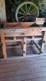 Historický drevený mangel - 2