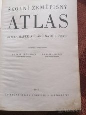 Starý školský zemepisny atlas - 2