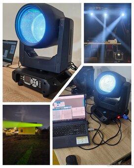 Rotačné hlavy 200W Beam, fokusácia, prizmy - 2